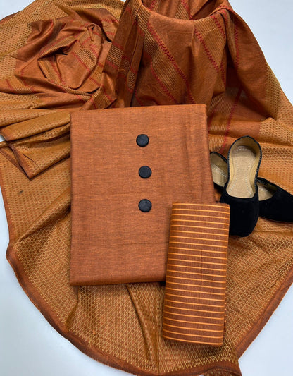 4PC Wool Shawl Dress (Khussa Gift)