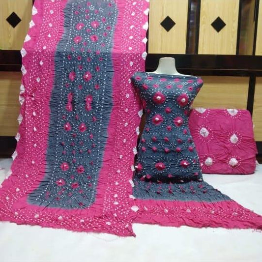 3pc Winter Linen Dress Pink