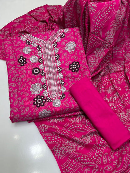 4PC winter Lilan Embroidery Dress