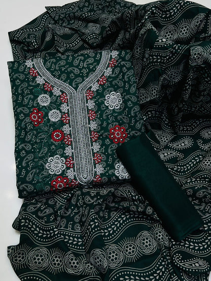 4PC winter Lilan Embroidery Dress